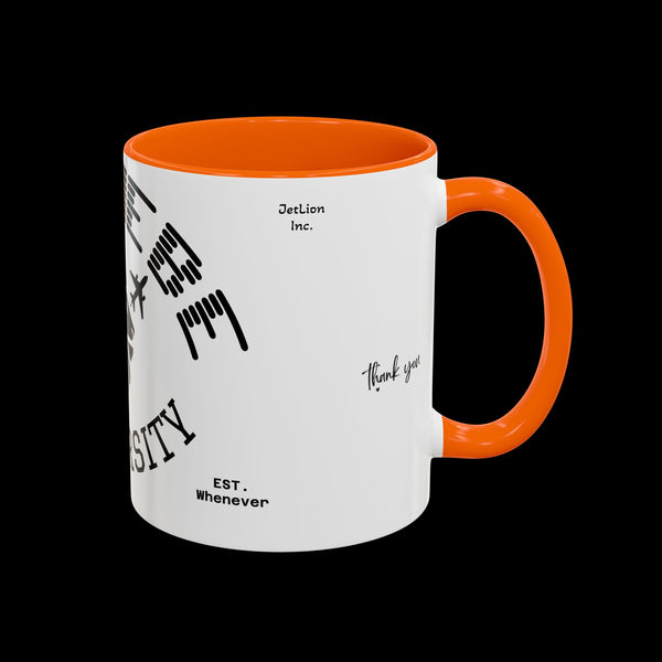 Adversity by JetLion presents Letmebe University Mug: Funny Minimalist Coffee Cup x Gift for the Unbothered x JetLion Mindset Drop