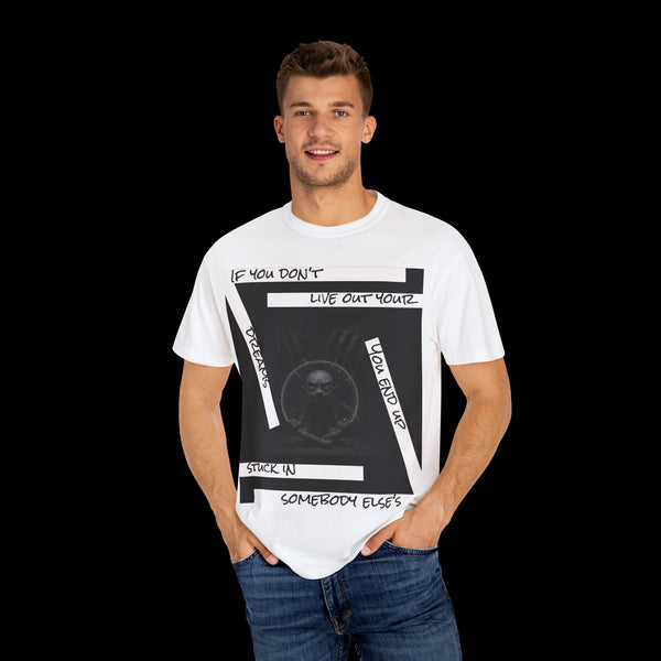 Phrazorblade by JetLion presents Detach | Inspirational Graphic Tee, Motivational T-Shirt, Unisex Casual Wear, Gift for Dreamers, Everyday Comfort, Unique Statement Shirt
