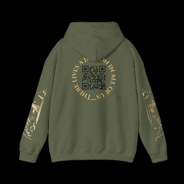 Manifest by JetLion Streak Hoodie:  Unisex Luxury Streetwear x Gift for Him x JetLion Signature Drop
