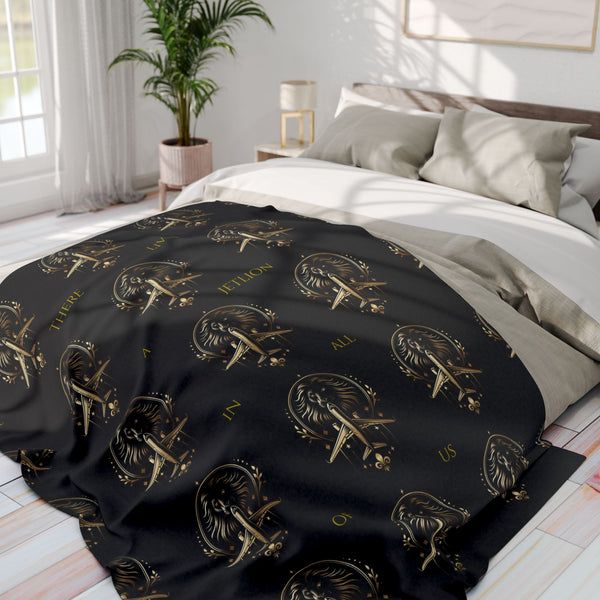 Flight Line Fleece: Premium Throw Blanket Gift x Cozy JetLion Home Drop