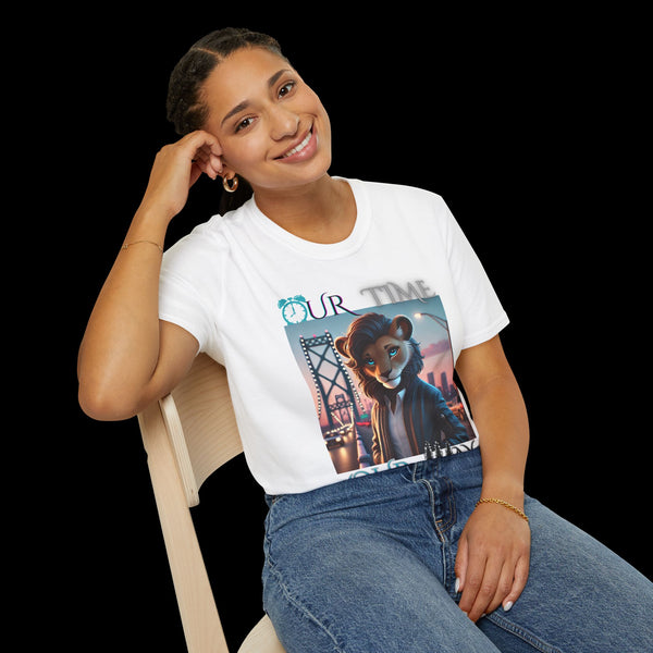 Duperfans by JetLion presents Ambassadress | Our Time. Our Way. Tee, Trendsetter Tee, Unisex Softstyle Tee, Animated Style Shirt, Perfect Gift for Kids & Teens