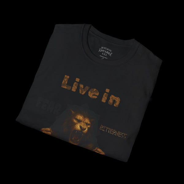 Breakthrough by JetLion Statement Tee of Unshakable Defiance | Duperfans x Phrazorblade Collaboration - Motivational Tee, Animal Lover Gift, Everyday Casual Wear, Fitness Apparel