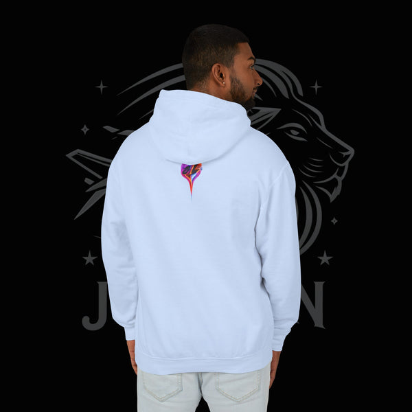 JetLion Present StarBurst Signature Lightweight Hoodie V1 — "JetLion" Cosmic Infused Graphic Sweatshirt