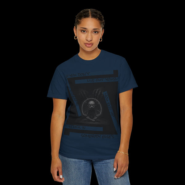 Phrazorblade by JetLion presents Detach | Inspirational Graphic Tee, Motivational T-Shirt, Unisex Casual Wear, Gift for Dreamers, Everyday Comfort, Unique Statement Shirt