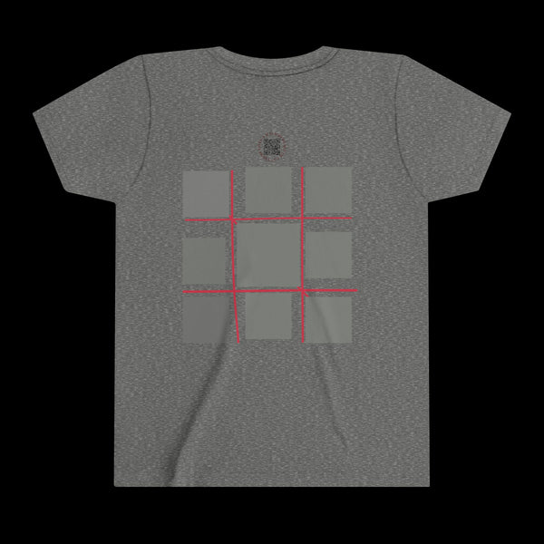 Checkmate by JetLion "Tic-Tac-Toe" Edition– Youth Statement Tee For the Ones Who Move Different | Playful Youth Tee, Fun Cotton T-Shirt, Casual Summer Wear, Kids Game Shirt, Unique Gift for Boys and Girls