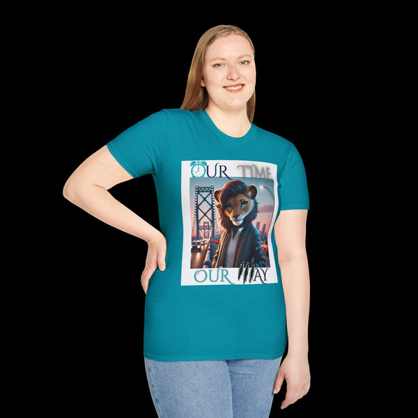 Duperfans by JetLion presents Ambassadress | Our Time. Our Way. Tee, Trendsetter Tee, Unisex Softstyle Tee, Animated Style Shirt, Perfect Gift for Kids & Teens