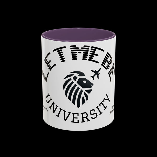 Adversity by JetLion presents Letmebe University Mug: Funny Minimalist Coffee Cup x Gift for the Unbothered x JetLion Mindset Drop