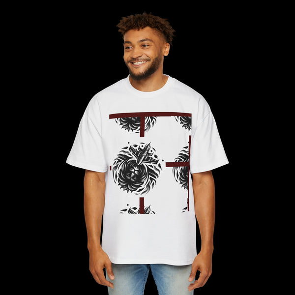 Resolute by JetLion – Statement Graphic Tee | Unshaken. Unmoved. Unapologetic. | Stylish Men's Oversized Tee, Graphic Tee, Casual Wear, Comfortable Shirt, Streetwear Fashion, Gift for Him