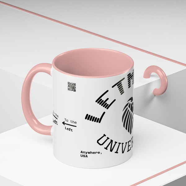 Adversity by JetLion presents Letmebe University Mug: Funny Minimalist Coffee Cup x Gift for the Unbothered x JetLion Mindset Drop