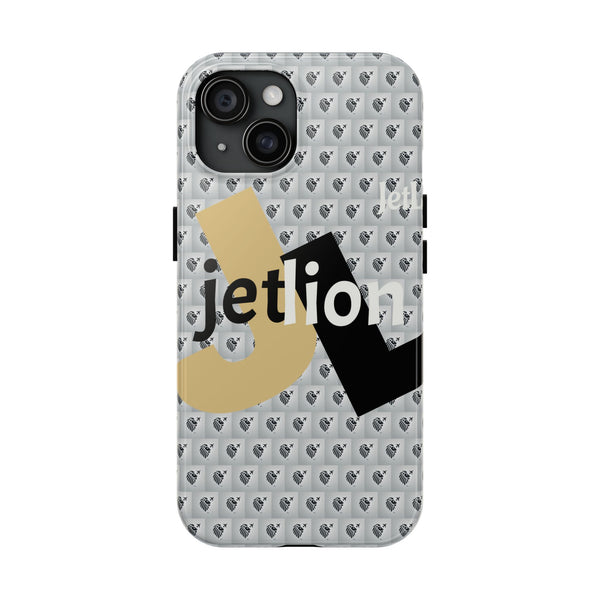 Impact by JetLion – Bold iPhone 15 Case featuring the JL logo, a modern minimalist design, and built-in quiet power that moves like you do.