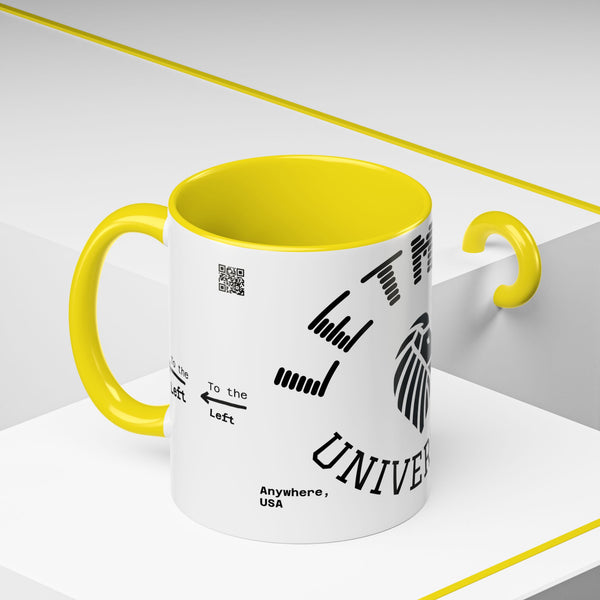 Adversity by JetLion presents Letmebe University Mug: Funny Minimalist Coffee Cup x Gift for the Unbothered x JetLion Mindset Drop