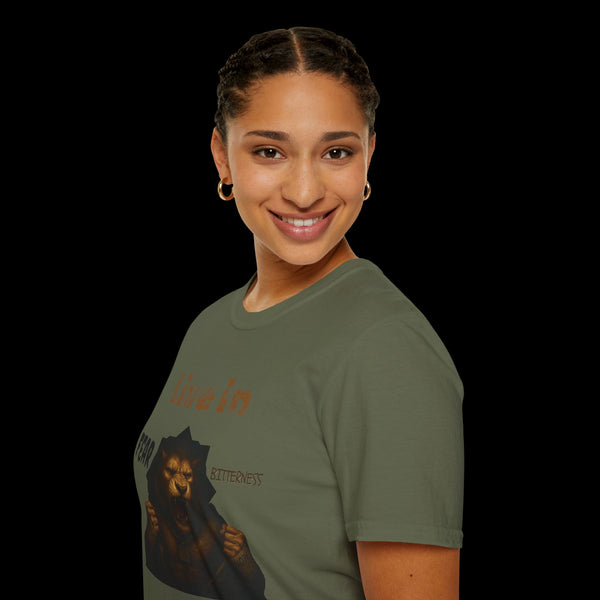 Breakthrough by JetLion Statement Tee of Unshakable Defiance | Duperfans x Phrazorblade Collaboration - Motivational Tee, Animal Lover Gift, Everyday Casual Wear, Fitness Apparel