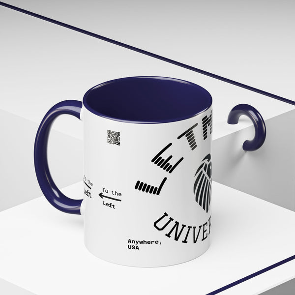 Adversity by JetLion presents Letmebe University Mug: Funny Minimalist Coffee Cup x Gift for the Unbothered x JetLion Mindset Drop
