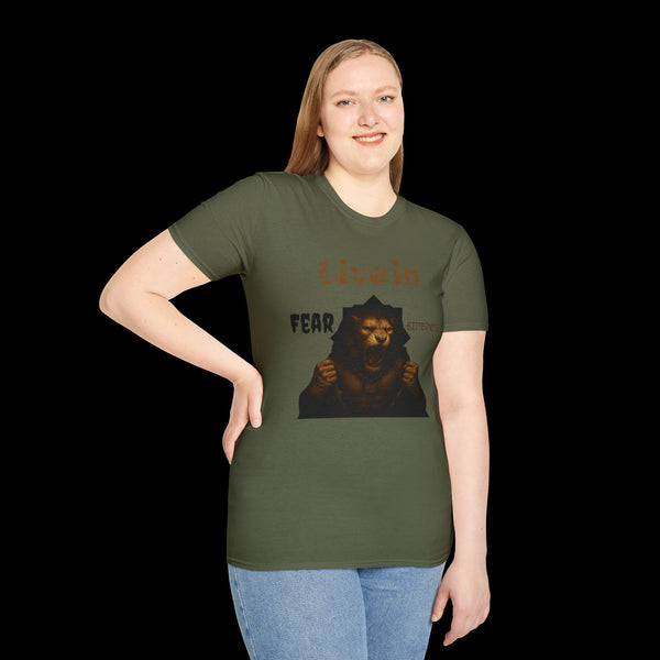 Breakthrough by JetLion Statement Tee of Unshakable Defiance | Duperfans x Phrazorblade Collaboration - Motivational Tee, Animal Lover Gift, Everyday Casual Wear, Fitness Apparel