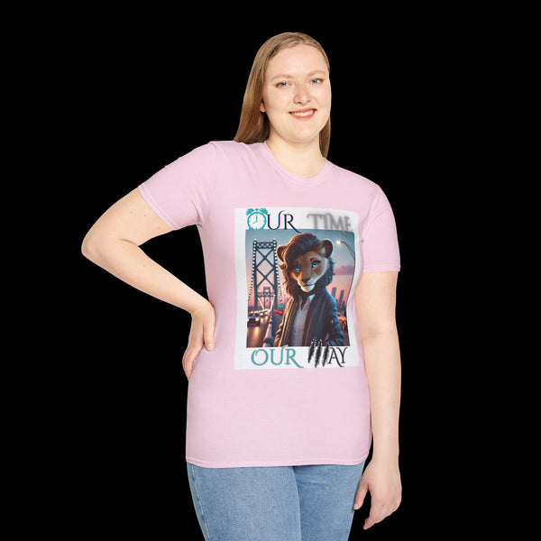 Duperfans by JetLion presents Ambassadress | Our Time. Our Way. Tee, Trendsetter Tee, Unisex Softstyle Tee, Animated Style Shirt, Perfect Gift for Kids & Teens
