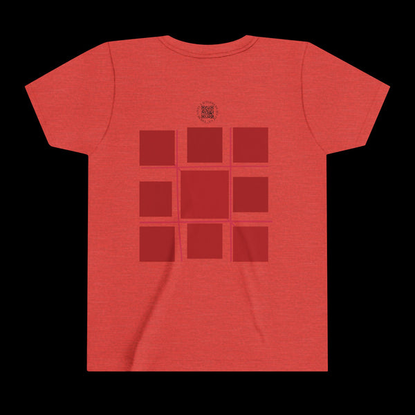 Checkmate by JetLion "Tic-Tac-Toe" Edition– Youth Statement Tee For the Ones Who Move Different | Playful Youth Tee, Fun Cotton T-Shirt, Casual Summer Wear, Kids Game Shirt, Unique Gift for Boys and Girls