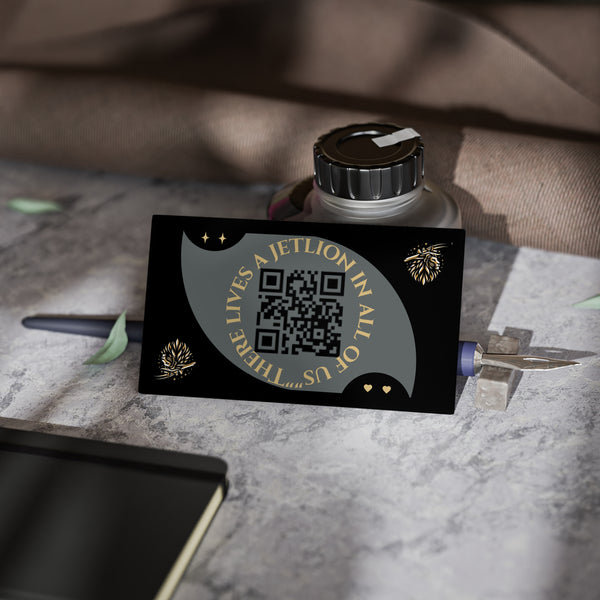 Business Cards - JetLion Apparel Unique Modern QR Code Design for My JetLion Alum