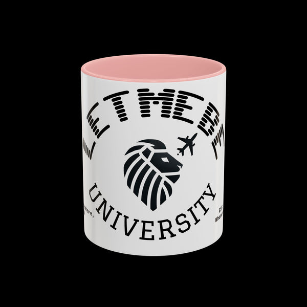 Adversity by JetLion presents Letmebe University Mug: Funny Minimalist Coffee Cup x Gift for the Unbothered x JetLion Mindset Drop