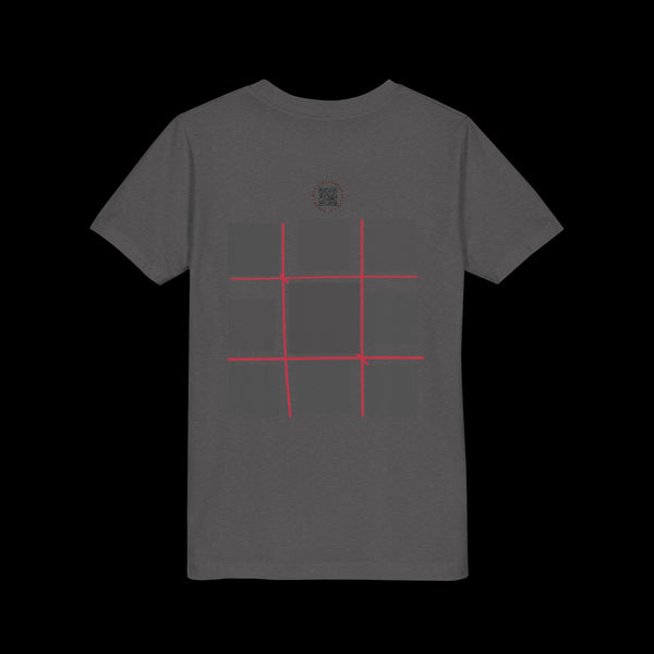 Checkmate by JetLion "Tic-Tac-Toe" Edition– Youth Statement Tee For the Ones Who Move Different | Playful Youth Tee, Fun Cotton T-Shirt, Casual Summer Wear, Kids Game Shirt, Unique Gift for Boys and Girls