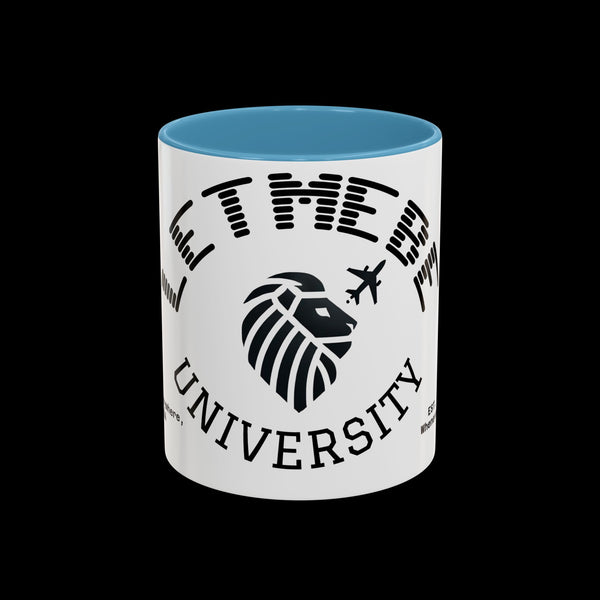 Adversity by JetLion presents Letmebe University Mug: Funny Minimalist Coffee Cup x Gift for the Unbothered x JetLion Mindset Drop