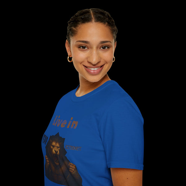 Breakthrough by JetLion Statement Tee of Unshakable Defiance | Duperfans x Phrazorblade Collaboration - Motivational Tee, Animal Lover Gift, Everyday Casual Wear, Fitness Apparel