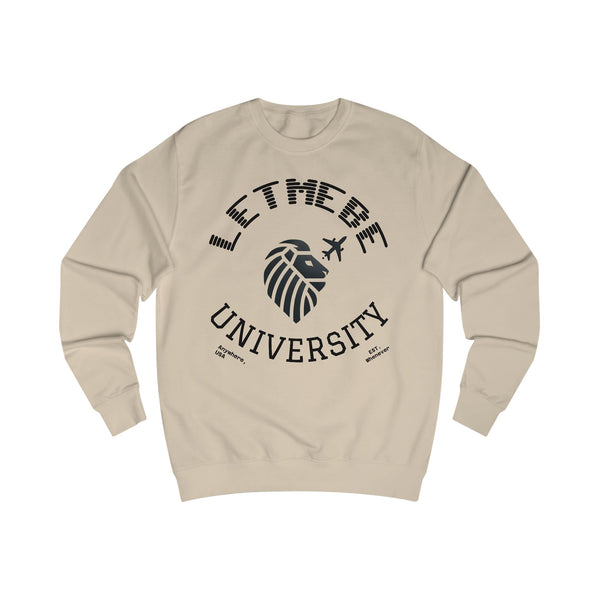Adversity by JetLion Presents the Letmebe University Sweatshirt: Unisex Sweatshirt Design, Cozy Casual Wear, Perfect Graduation Gift, College Apparel, Trendy, Everyday Style