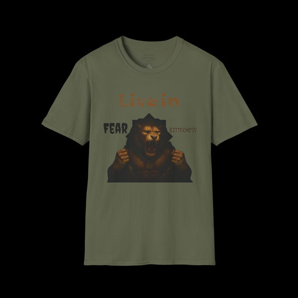 Breakthrough by JetLion Statement Tee of Unshakable Defiance | Duperfans x Phrazorblade Collaboration - Motivational Tee, Animal Lover Gift, Everyday Casual Wear, Fitness Apparel