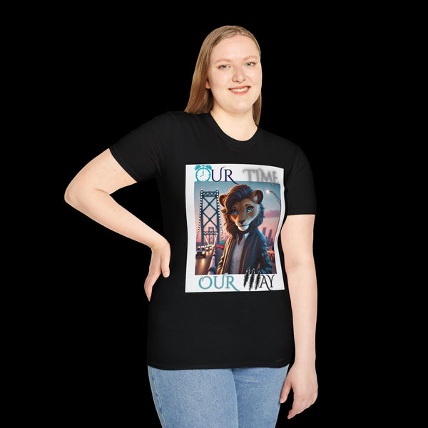 Duperfans by JetLion presents Ambassadress | Our Time. Our Way. Tee, Trendsetter Tee, Unisex Softstyle Tee, Animated Style Shirt, Perfect Gift for Kids & Teens