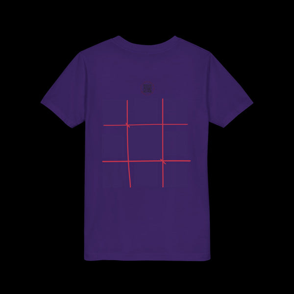 Checkmate by JetLion "Tic-Tac-Toe" Edition– Youth Statement Tee For the Ones Who Move Different | Playful Youth Tee, Fun Cotton T-Shirt, Casual Summer Wear, Kids Game Shirt, Unique Gift for Boys and Girls