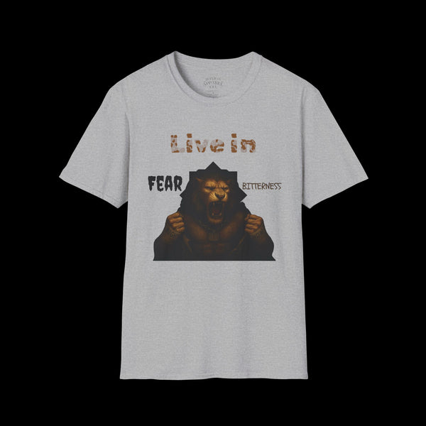 Breakthrough by JetLion Statement Tee of Unshakable Defiance | Duperfans x Phrazorblade Collaboration - Motivational Tee, Animal Lover Gift, Everyday Casual Wear, Fitness Apparel