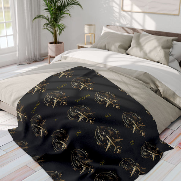 Flight Line Fleece: Premium Throw Blanket Gift x Cozy JetLion Home Drop