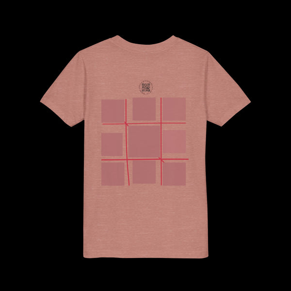 Checkmate by JetLion "Tic-Tac-Toe" Edition– Youth Statement Tee For the Ones Who Move Different | Playful Youth Tee, Fun Cotton T-Shirt, Casual Summer Wear, Kids Game Shirt, Unique Gift for Boys and Girls