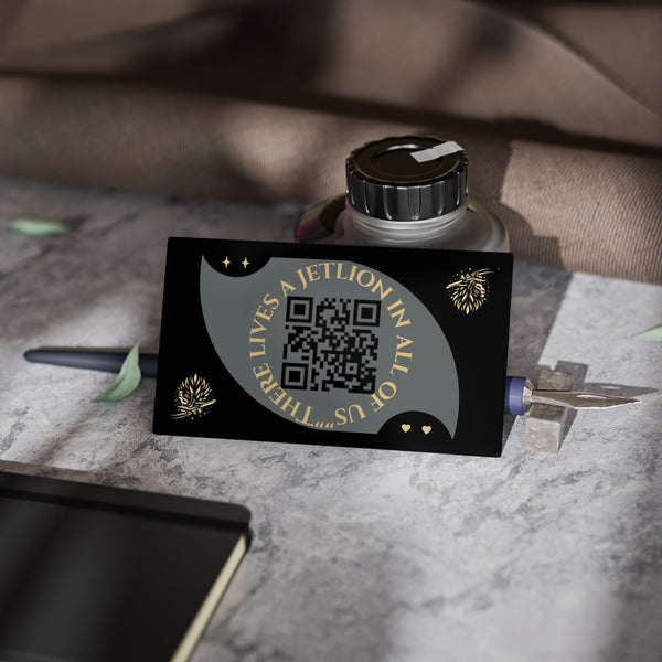 Business Cards - JetLion Apparel Unique Modern QR Code Design for My JetLion Alum