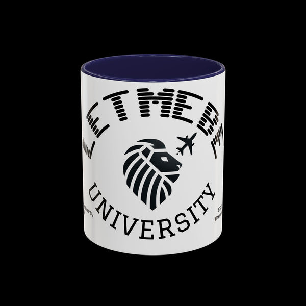 Adversity by JetLion presents Letmebe University Mug: Funny Minimalist Coffee Cup x Gift for the Unbothered x JetLion Mindset Drop