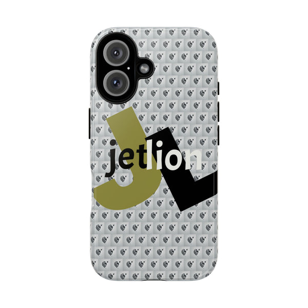 iPhone 16 Tough Case, Impact Case by JetLion, Bold 'JL' Logo & Lion Crest, Clean Modern Design, Presence Identity Power, Phone Cover, (Copy)