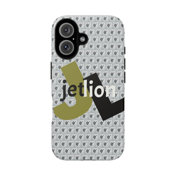 iPhone 16 Tough Case, Impact Case by JetLion, Bold 'JL' Logo & Lion Crest, Clean Modern Design, Presence Identity Power, Phone Cover, (Copy)