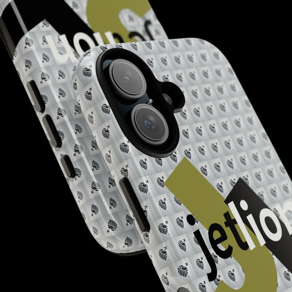 iPhone 16 Tough Case, Impact Case by JetLion, Bold 'JL' Logo & Lion Crest, Clean Modern Design, Presence Identity Power, Phone Cover,