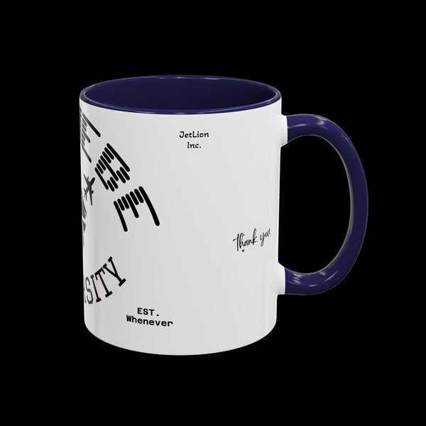 Adversity by JetLion presents Letmebe University Mug: Funny Minimalist Coffee Cup x Gift for the Unbothered x JetLion Mindset Drop