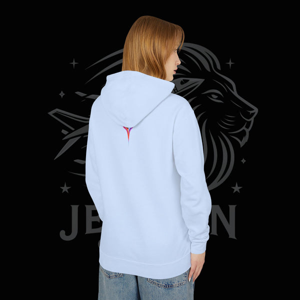 JetLion Present StarBurst Signature Lightweight Hoodie V1 — "JetLion" Cosmic Infused Graphic Sweatshirt