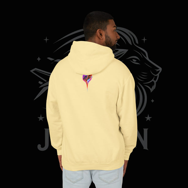 JetLion Present StarBurst Signature Lightweight Hoodie V1 — "JetLion" Cosmic Infused Graphic Sweatshirt