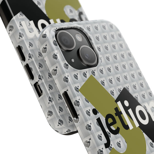 Tough Phone Cases, Bold Lion Crest iPhone 15 Case, JL Logo, Clean Modern Design, Quiet Power, Impact Case by JetLion (Copy)