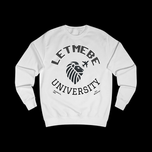 Adversity by JetLion Presents the Letmebe University Sweatshirt: Unisex Sweatshirt Design, Cozy Casual Wear, Perfect Graduation Gift, College Apparel, Trendy, Everyday Style