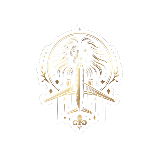 Lion-Plane Kiss-Cut Stickers - Travel Vibes, Laptop Décor, Scrapbooking, Gift for Travelers, Unique Wall Art (Copy)