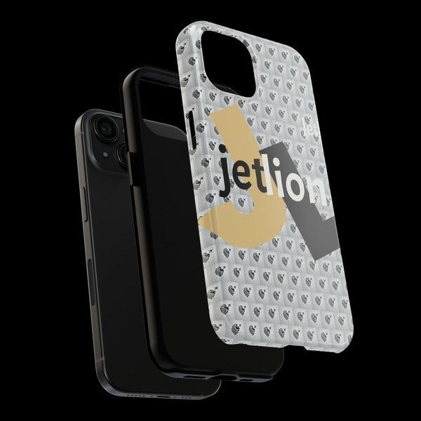 Impact by JetLion – Bold iPhone 15 Case featuring the JL logo, a modern minimalist design, and built-in quiet power that moves like you do.