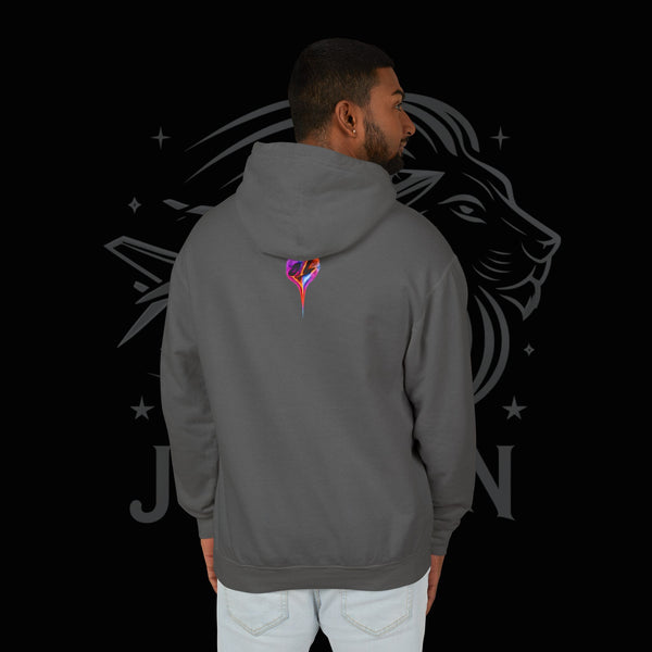 JetLion Present StarBurst Signature Lightweight Hoodie V1 — "JetLion" Cosmic Infused Graphic Sweatshirt