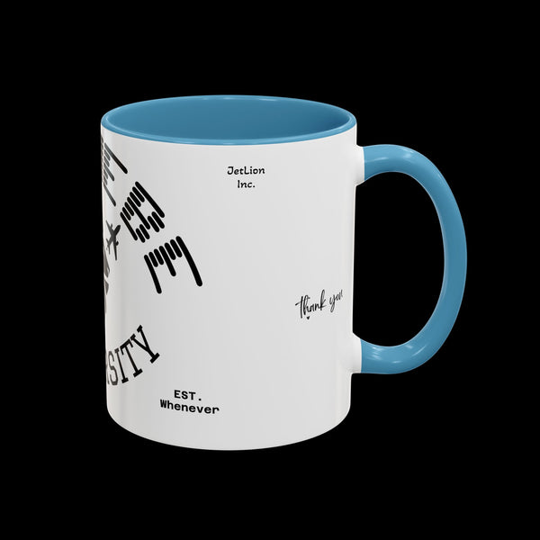 Adversity by JetLion presents Letmebe University Mug: Funny Minimalist Coffee Cup x Gift for the Unbothered x JetLion Mindset Drop