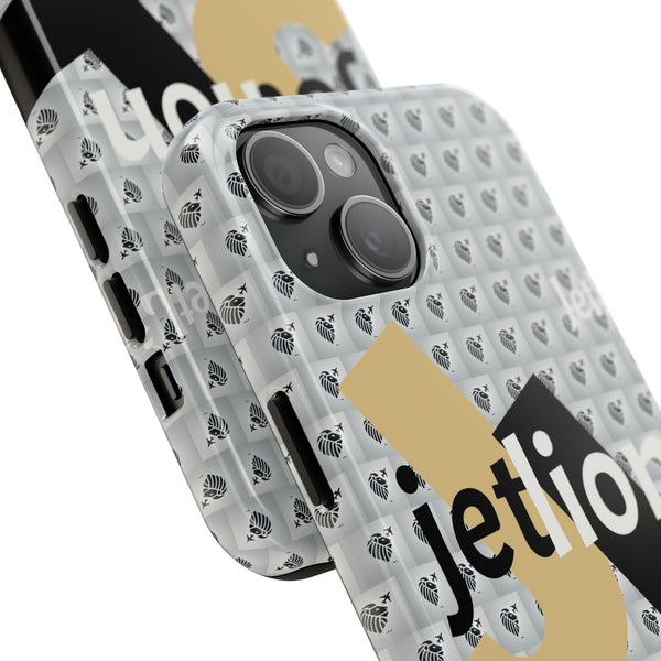 Impact by JetLion – Bold iPhone 15 Case featuring the JL logo, a modern minimalist design, and built-in quiet power that moves like you do.
