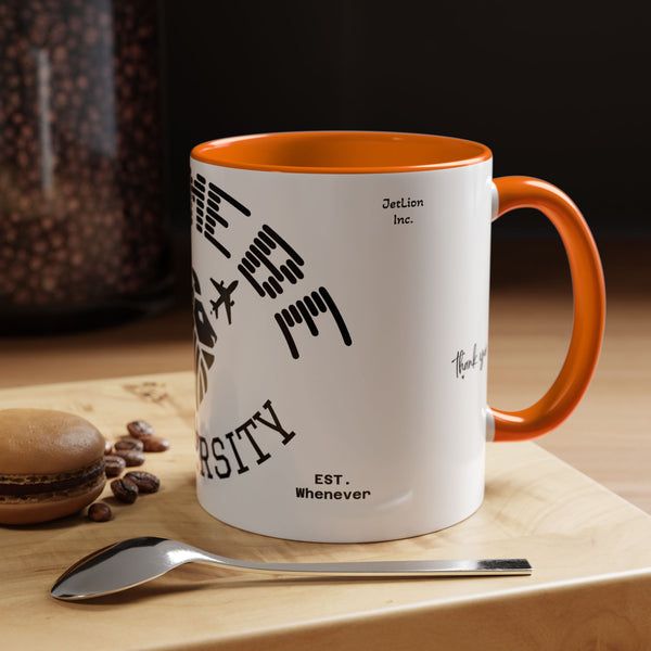 Adversity by JetLion presents Letmebe University Mug: Funny Minimalist Coffee Cup x Gift for the Unbothered x JetLion Mindset Drop