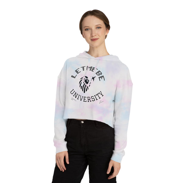 Adversity by JetLion – LetMeBe University Cropped Hoodie | Cropped Hooded Sweatshirt with Lion Design, Stylish Sweatshirt for College, Gift for Her, Casual Outfit, Trendy Top