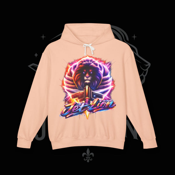 JetLion Present StarBurst Signature Lightweight Hoodie V1 — "JetLion" Cosmic Infused Graphic Sweatshirt